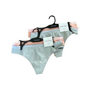 4 Calvin Klein Women's Cotton Form Thong Underwear QP2264O